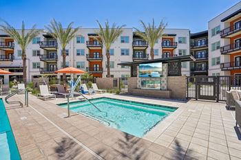 Resort-style pool deck